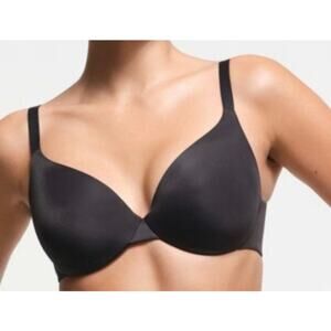 NWT SKIMS Smoothing Intimates Full Coverage Bra ~ Onyx Black 36B Fast Ship!